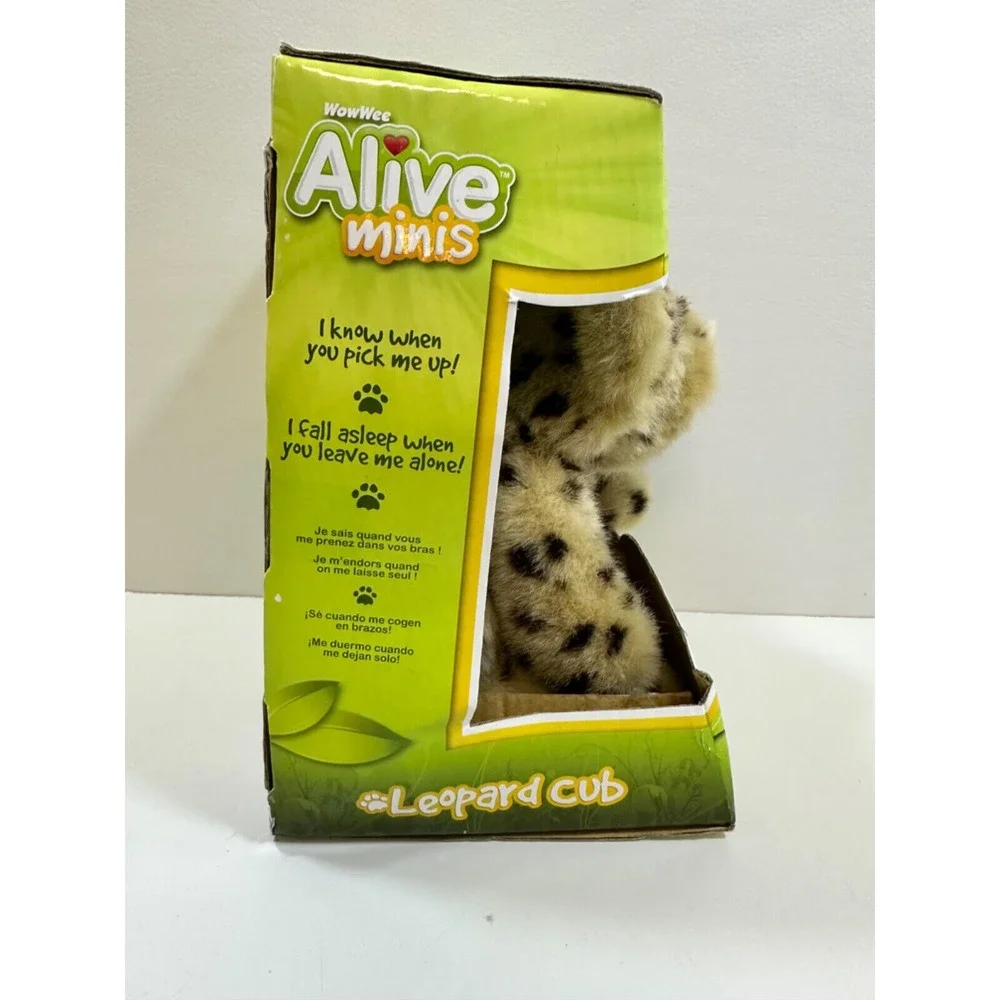 WowWee Alive‎ Minis Leopard Cub Feed Me With My Bottle! Sounds Plush Toy 2008